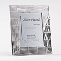 Bey-Berk SF194-11 Silver Plated Picture Frame, 5 x 7
