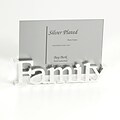 Bey-Berk SF201-09 Silver Plated Family Frame, 4 x 6