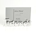 Bey-Berk SF202-09 Silver Plated Friends Frame, 4 x 6