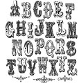 Stampers Anonymous Tim Holtz Mini Cling Rubber Stamp Set, Mini Cirque Alpha