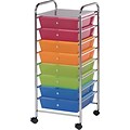 Blue Hills Studio Storage Cart U8 Drawers, Multi, 16.5 x 39.5 x 14.5