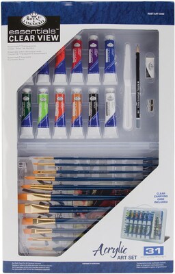 Royal Brush Clearview, Large Acrylic Painting Art Set