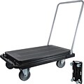 Deflect-O® Platform Carts; Heavy-Duty, Black