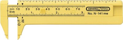 General Tools® 141ME Pocket Caliper, 0 - 3