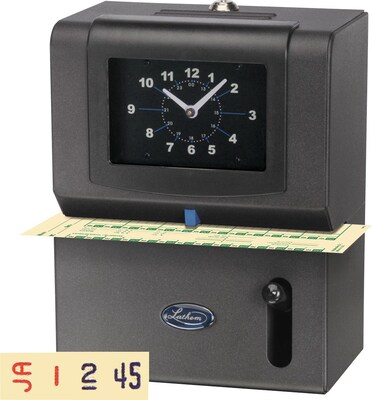 Lathem Unlimited Number of Employees Heavy Duty Manual Punch-Card Time Clock (2101)