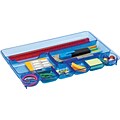 Officemate® Blue Glacier Desk Drawer Organizer, 9-Compartment Drawer Tray