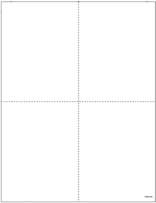 Tops W 2 Tax Form 1 Part Blank Face Wbackers White 8 12 X 11 100 Formspack Lw24upb100