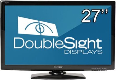 DoubleSight DS-279W 27 LCD Monitor, Piano Black
