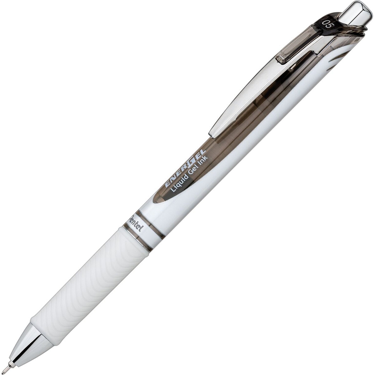 Pentel EnerGel Retractable Gel Pen, Fine Point, Black Ink (PENBLN75PWA)