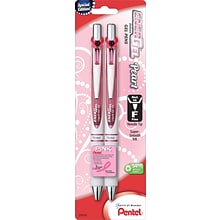 Pentel EnerGel Pearl Deluxe RTX Retractable Liquid Gel Pen, Fine Point, Black Ink, 2/Pack (BLN75WBP2