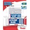 Pentel Hi-Polymer Eraser, White Erasers, Assorted Sizes, 6/Pack (ZEH2510BP)