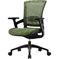 Skate Herbal Green Mesh Ergonomic Chair w/ Black Frame