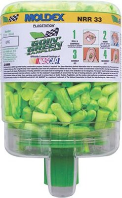 Moldex® Goin Green® PlugStation® 507-6646 Uncorded Earplugs, 33 dB