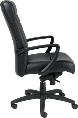 Raynor Eurotech Manchester Leather Executive Chair, Black