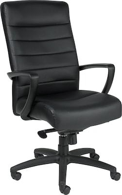 Raynor Eurotech Manchester Leather Executive Chair, Black