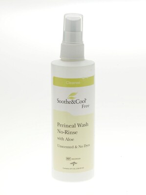 Soothe & Cool® No Rinse Perineal Sprays, Unscented, 8 oz, 12/Pack