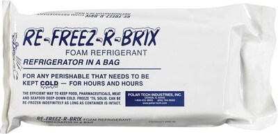 Re-Freez-R-Brix Cold Bricks, 9" x 4" x 1 1/2", 6/Case (RB30)