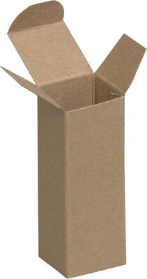 1.5 x  1.5 x  4 Reverse Tuck Folding Cartons, Brown, 1000/Pack (BSRTS38X)