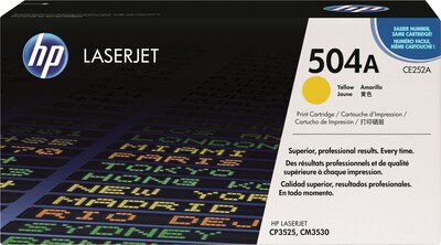 HP 504A Yellow Standard Yield Toner Cartridge (CE252A)