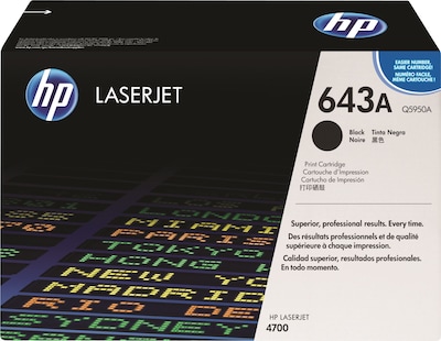 HP 643A Black Standard Yield Toner Cartridge   (Q5950A)