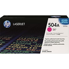 HP 504A Magenta Standard Yield Toner Cartridge   (CE253A)