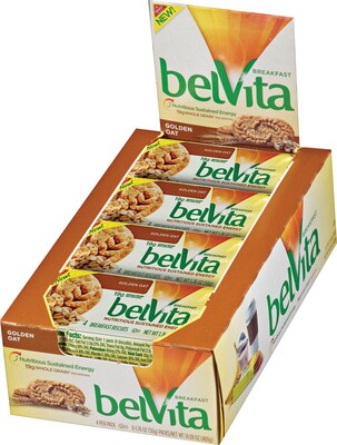 BelVita Breakfast Biscuits, Golden Oat, 8 Packs/Box