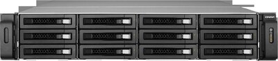 QNAP® TS-EC1279U-RP Ultra-High Performance 12-Bay Network Attached Storage Server; 48 TB