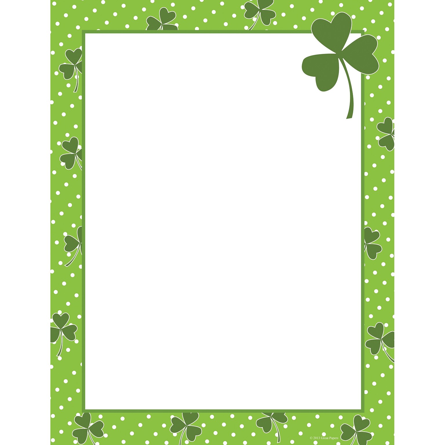 Great Papers® Clover Dots Letterhead, 80/Pack