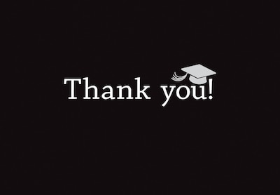 Great Papers! Classic Grad Thank You Note Cards, 50/Pack