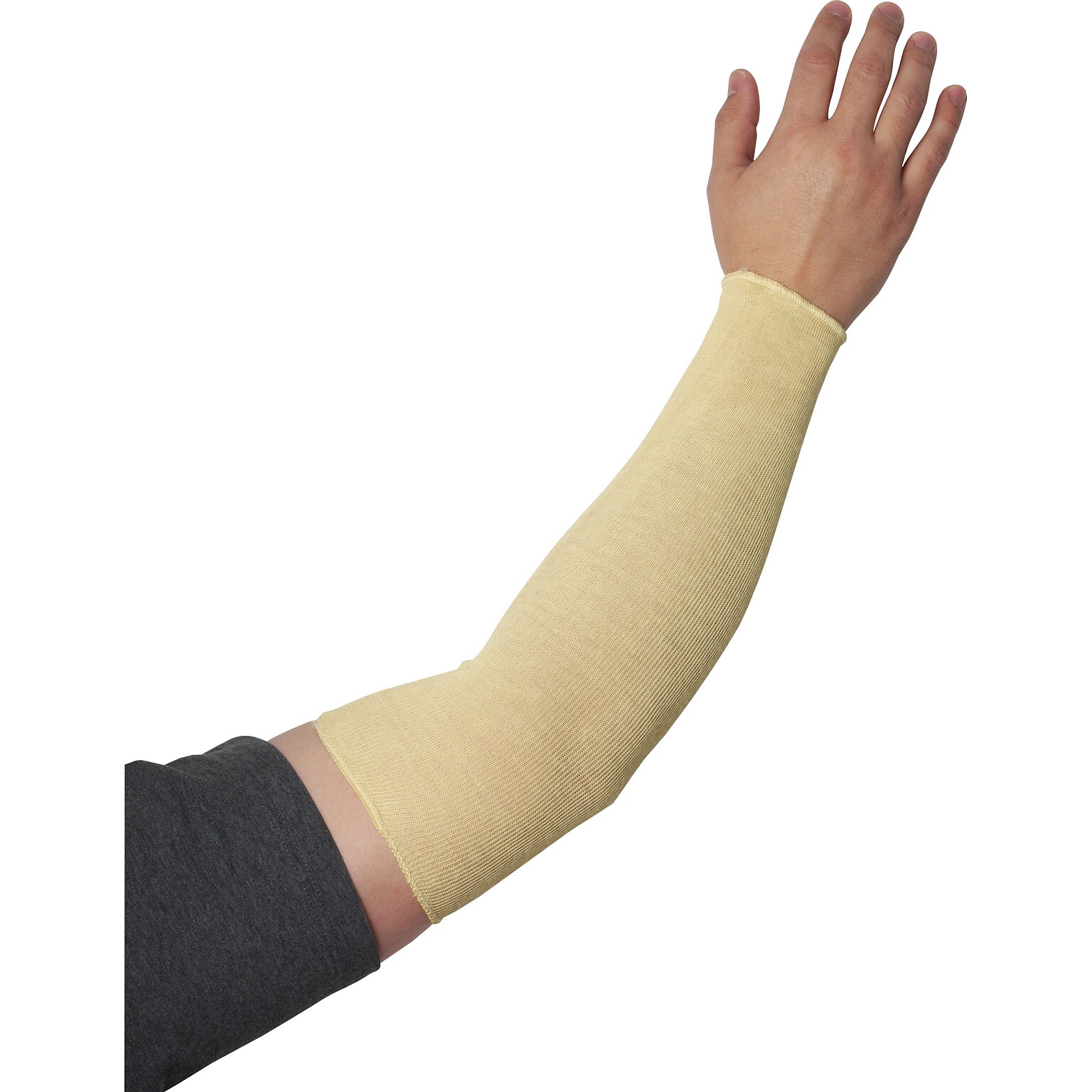 Kut-Gard® Knitted Kevlar® Sleeve, 2-Ply, 18 Length, Tan
