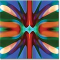 Trademark Global Amy Vangsgard Tree Light Symmetry Blue Green Canvas Art, 35 x 35