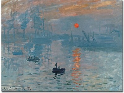 Trademark Global Claude Monet Impression Sunrise Canvas Art, 24 x 32