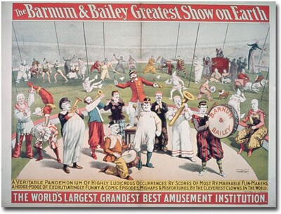 Trademark Global Barnum and Bailey Greatest Show on Earth Canvas Art, 18 x 24
