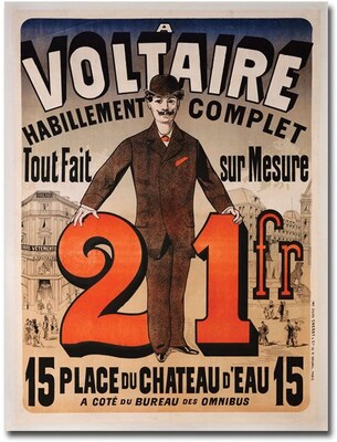 Trademark Global Jules Cheret A Voltaire, 1877 Canvas Art, 47 x 35