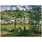 Trademark Global Camille Pissarro Landscape at Chaponval 1880 Canvas Art, 26 x 32