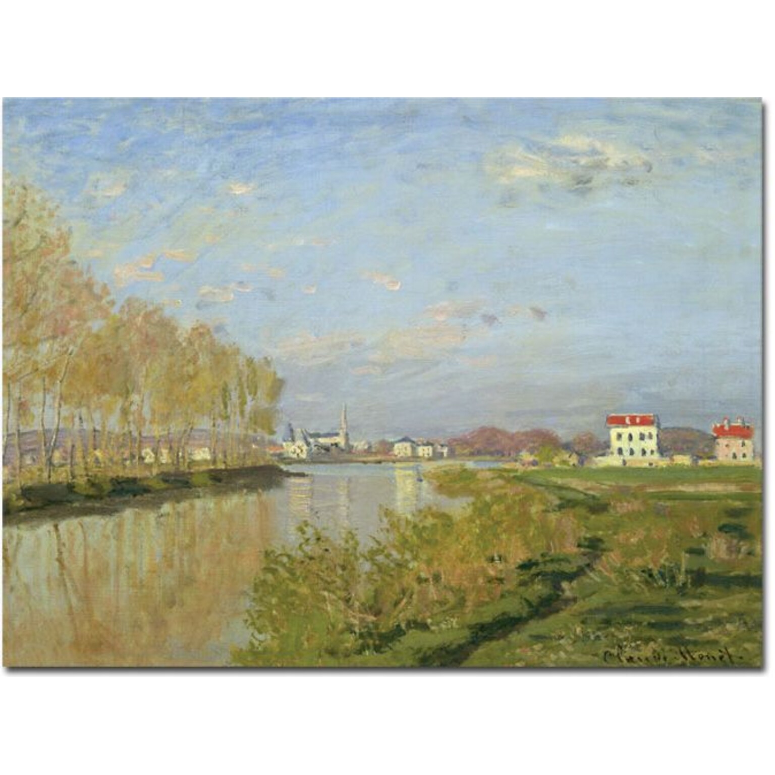 Trademark Global Claude Monet The Seine at Argenteuil, 1873 Canvas Art, 26 x 32