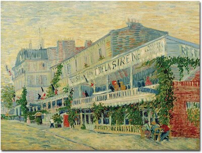 Trademark Global Vincent Van Gogh Restaurant de la Sirene 1887 Canvas Art, 26 x 32