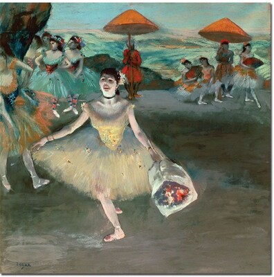 Trademark Global Edgar Degas Dancer with Bouquet, 1877 Canvas Art, 24 x 24