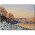 Trademark Global Alfred Sisley Port Marly, White Frost, 1872 Canvas Art, 35 x 47