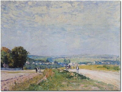 Trademark Global Alfred Sisley Road to Montbuisson at Louveciennes Canvas Art, 24 x 32