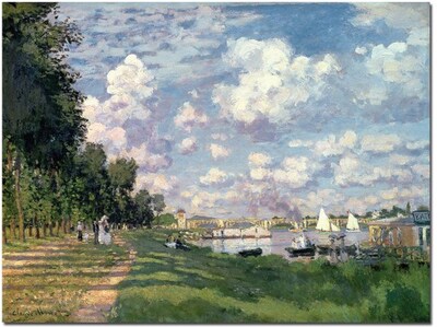 Trademark Global Claude Monet The Marina at Argenteuil, 1872 Canvas Art, 35 x 47