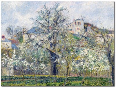 Trademark Global Camille Pissarro The Garden at Pontoise 1877 Canvas Art, 26 x 32