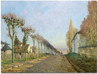 Trademark Global Alfred Sisley Rue de la machine, Louveciennes, 1873 Canvas Art, 35 x 47