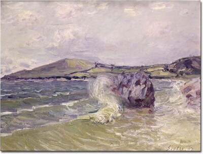 Trademark Global Alfred Sisley Ladys Cove Wales, 1897 Canvas Art, 35 x 47