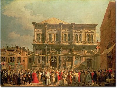 Trademark Global Canaletto Doge Visiting the Church and Scuole di St.Rocco Canvas Art, 24 x 32