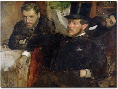 Trademark Global Edgar Degas Jeantaud, Linet and Laine, 1871 Canvas Art, 35 x 47