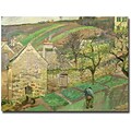 Trademark Global Camille Pissarro Hillside of Hermitage, 1873 Canvas Art, 35 x 47