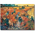 Trademark Global Vincent Van Gogh Red Vineyards at Arles 1888 Canvas Art, 18 x 24