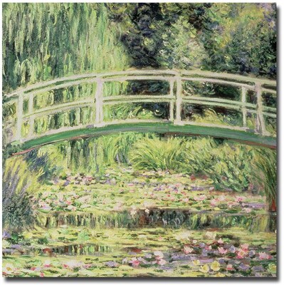Trademark Global Claude Monet White Nenuphars, 1899 Canvas Art, 35 x 35