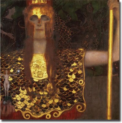 Trademark Global Gustav Klimt Minerva Canvas Art, 35 x 35